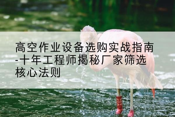 二道剪叉式升降机厂家-高空作业设备选购实战指南-十年工程师揭秘厂家筛选核心法则